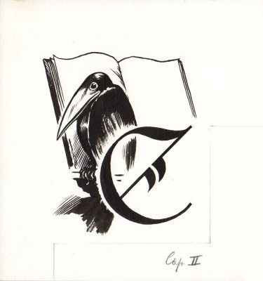 Magnus | La Rosa e L’Anello (Malipiero Ed.,1963) Capolettera C | Tavole Originali