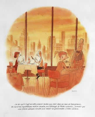 Fluide Glacial – » Le Premier Pas » – Illustration originale – François Ravard | Zic et Bul