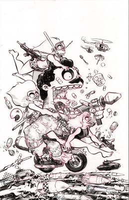 Jesse Lonergan | We’re Taking Everyone Down With Us #6 Cover B | The Artist Bullpen