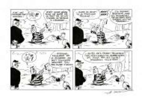 Michel JANVIER - Planche originale de RANTANPLAN gag 267