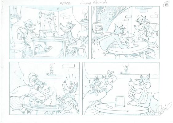 The Big Bad Wolf and Li’l Bad Wolf – Preliminary Page 1A | Corner4art