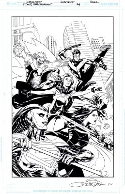 Emanuela Lupacchino | Titans Rebirth #24 variant cover | Tavole Originali