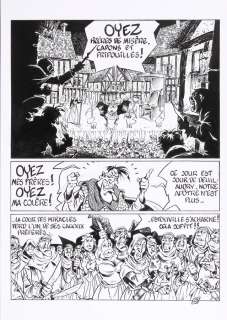 Stalner (Jean-Marc) | La Esmeralda, planche n°28 Ã  l’encre de Chine de… | Banque Dessinée