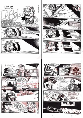 Filippo Scozzari | Il Dottor Gek ha i suoi bei dubbi (storia completa di 4 pagine) | Tavole Originali