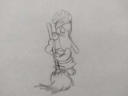 Droopy (shortfilm, 1950’s) - Animation drawing of Droopy - Unique and very rare | Catawiki