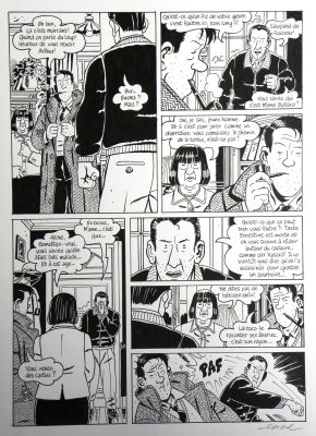 François Ravard | » Nestor Burma dans l’île » – Planche originale- Page n° 19 – François Ravard | Zic et Bul
