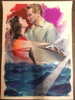 Bozzetto Cinematografico - Original Artwork "Agguato sul mare" - Loose page - (1956) | Catawiki