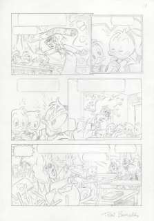 Toni Bancells - Original comic sketchpage - Huey, Dewey & Louie Duck - First edition | Catawiki