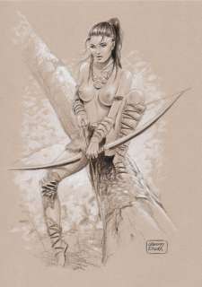 Pin Up - G. De Luca - illustrazione originale - Loose page | Catawiki