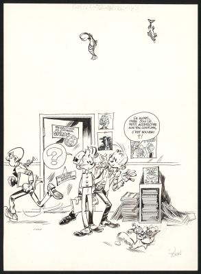 Yoann | Spirou et Fantasio - Couverture originale du Journal Spirou | Daniel Maghen