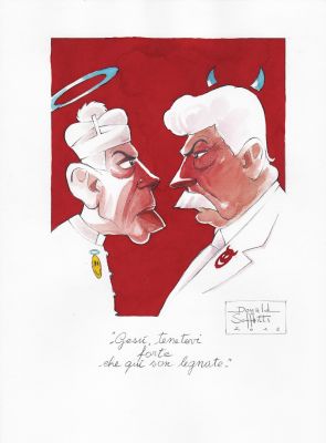 Donald Soffritti | Gesù tenetevi forte che qui son legnate! | Tavole Originali