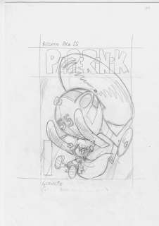Bozzetto originale Marco Gervasio Copertina Paperinik n 55 | Venere Comic Art