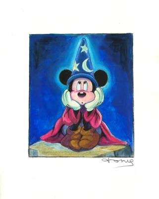 Mickey Mouse – The Sorcerer’s Apprentice in a Dreamy Mood | Corner4art
