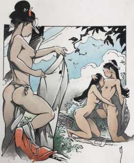 Michetz, Marc - Dessin original couleur -Â En attendant Kogaratsu - (2020) | Catawiki