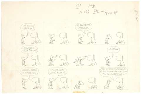 Copi (Raul Taborda Damanote Botana) | Copi - ’La Femme Assise’ in Le Nouvel Observateur c 1965 | Russ Cochran