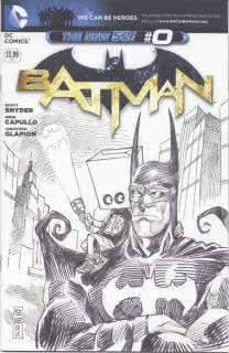 M.K. Perker - Batman sketch comic commission issue 0