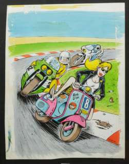 Margerin Franck | Â«RigoloÂ». Dessin original en couleurs pour la couverture | Tessier Sarrou