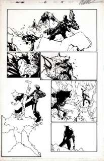 Humberto Ramos - New X-Men #45 P 17 (Wolfsbane Kicks Ass!) 2008