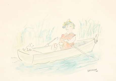 Jean-Jacques Sempé 1932-2022 | La Promenade en barque | Artcurial