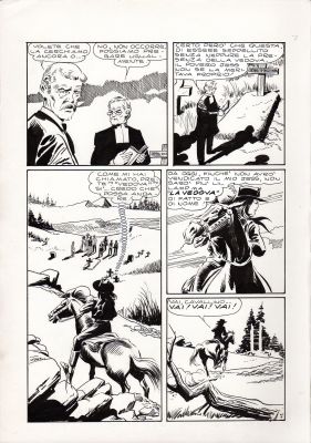 Leone Frollo | La Vedova Nera Episodio n.1 p.7 | Tavole Originali