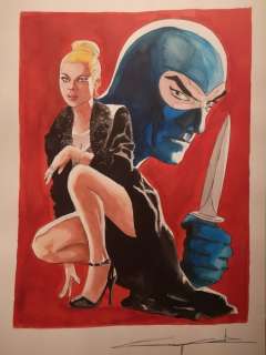 G. Candita - Omaggio a " Eva Kant e Diabolik " - Loose page - Unique copy | Catawiki