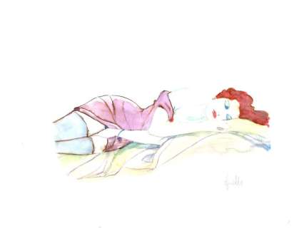 Leone Frollo - Acquarello Originale Firmato "inquetudini"" - Loose page - (2000) | Catawiki