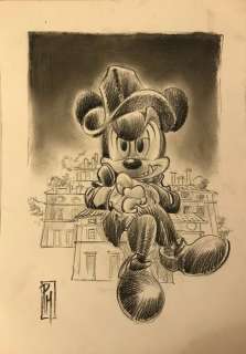 Paolo Mottura | Topolino - Paolo Mottura disegno originale - Page volante - EO | Catawiki