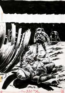 Weinberg - Dan Cooper, illustration Ã  l‘encre de Chine e…