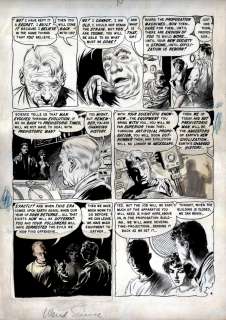 Al Williamson Frank Frazetta Bernie Krigstein - weird science #22 p 4 (time travel, williamson, frazetta, krenkel inked page! ) large art - 1953