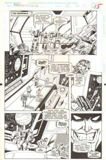 Jim Amash, Manny Galan - Transformers: generation 2 #10 p. 11 - retreat to earth - 1994 signed