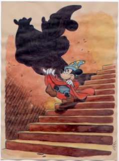 Xavi (Xavier Vives Mateu) | MICKEY - Dibujo original - MICKEY FANTASIA, The Sorcerer’s Apprentice - EO (2020) | Catawiki