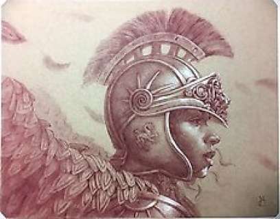 Michael C. Hayes | Sentinel - Michael C. Hayes - Original Drawing - Exemplaire unique | Catawiki