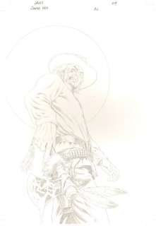 Luke Ross - jonah hex #1 pgs. 1-4 - clint eastwood looking hex standoff - 2006