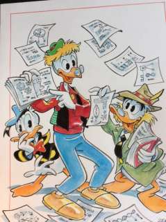 Alessandro Gottardo | Donald Duck - â€œGeni a confrontoâ€ - Page volante - Exemplaire unique - (2020/2020) | Catawiki