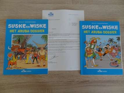 Paul Geerts. | Suske en Wiske - Het Arubadossier - Reclameuitgave KLM - misdruk en regulier exemplaar. - Broché - EO - (1994/1994) | Catawiki