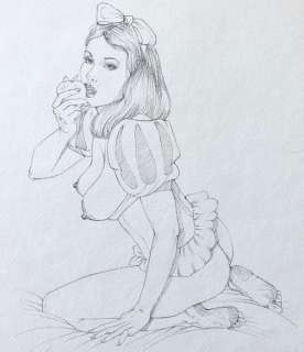 Giovanna Casotto | Giovanna Casotto - illustrazione originale a matita - 25x35 - firmata - Page volante (2021) | Catawiki