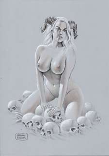 Giuseppe De Luca - Pin Up - G. De Luca - original artwork - Page volante