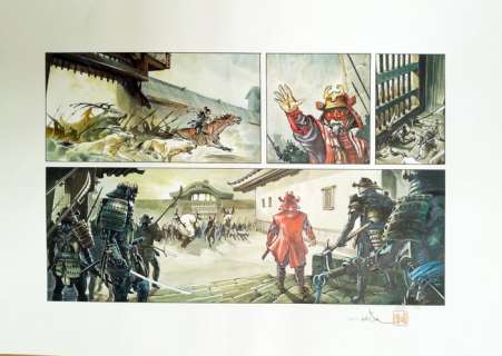 Lupattelli, Carita | Lupattelli, Carita - Demi-planche originale couleur - La Légende des nuées écarlates : Izunas T2 - Yamibushi - (2015) | Catawiki