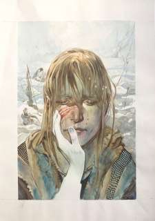 Massimo Carnevale | Northlanders #22 - Cover originale di Massimo Carnevale: The Plague Window - Page volante - Exemplaire unique - (2010) | Catawiki