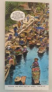 Dany | Dany - Original aquarel "Histoire sans héros vingt ans après" for Le Lombard greeting card 1994 - (1993) | Catawiki