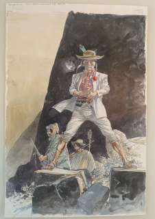 Hermann | Hermann - Original cover Bernard Prince album 8 - La flamme verte du Conquistador (1998) | Catawiki