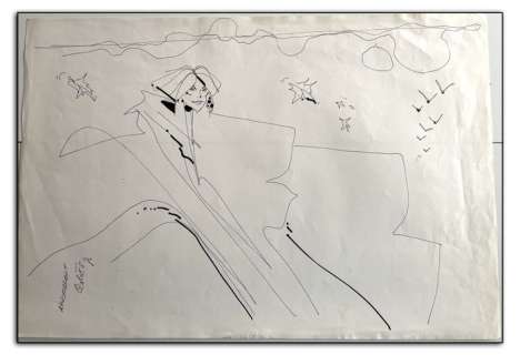 Comès | Comès - Dessin original dédicacé - Femme - (1984) | Catawiki