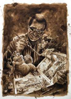 Juapi Coffee Artist | Original Coffee Painting - AZPIRI (Tribute) (2017) | Catawiki