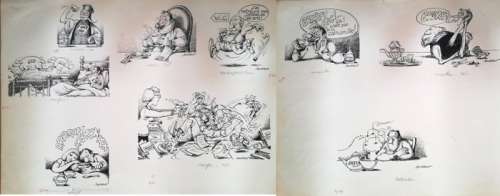 Serre, Claude | Serre, Claude - 2x Planche originale - Les Tisanes et les remèdes - (1983) | Catawiki