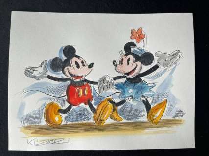 Stefan Klausewitz | Original artwork by German artist Stefan Klausewitz. NO RESERVE! - Couple of the Year - Page volante - Exemplaire unique - (2021) | Catawiki