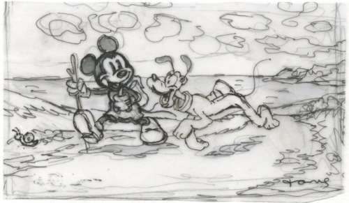 Tony Fernandez, Disney Artist | Mickey & Pluto Field Trip! - Original Sketch - Tony Fernandez | Catawiki