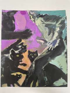 Karel Thole | Urania n. 247 - Karel Thole - original cover "L’altra faccia di Mister Kiel" - Page volante - Exemplaire unique - (1961) | Catawiki