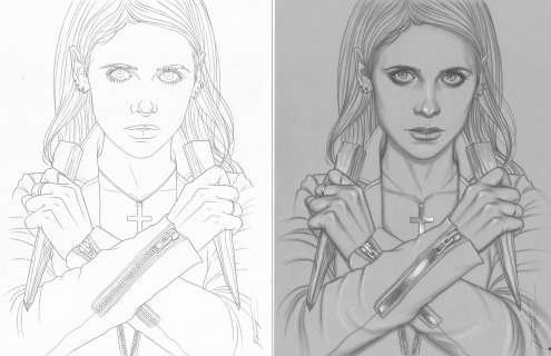 Jenny Frison - Buffy the Vampire Slayer: The 25th Anniversary (Boom!) issue #01 (Cover)