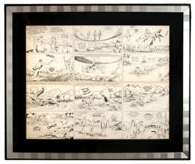 "TIM TYLER’S LUCK" SUNDAY STRIP ORIGINAL ART. | Hake’s