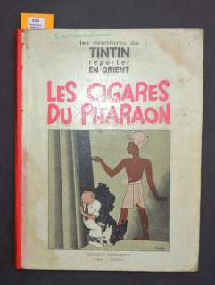 Â«Les Cigares du PharaonÂ». Editions Casterman 1934. Album en noir et blanc. | Tessier Sarrou